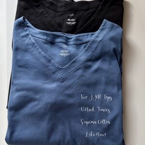 J.Jill Supima Cotton V Neck L/S Tops